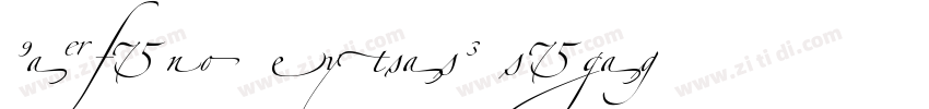 Zapfino ExtraLT Liga字体转换
